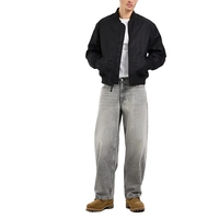 Veste bomber décontractée de haute qualité en nylon 100% polyester pour homme, doublée matelassée, épaisse, pour l'hiver, veste varsity personnalisée