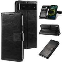 Étui Portefeuille Classique en Cuir Housse de Protection à Rabat pour Google Pixel 6 Pro Pixel 7 iPhone 6 7 8