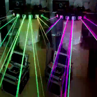 Secteur de l'éclairage de scène Lampe laser à ligne de balayage polychrome à six têtes Barre lumineuse laser à six yeux Équipement DJ pour boîte de nuit