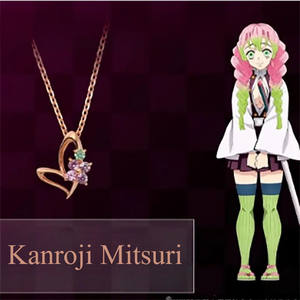 Anime Demon Slayer collar Kimetsu No Yaiba Kanroji Mitsuri <span class=keywords><strong>Iguro</strong></span> Obanai Halloween hombre mujer <span class=keywords><strong>Cosplay</strong></span> Prop accesorios regalos - Product Image 2