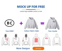 Sudadera Extra Grande de Alta Calidad, Lujosa, 100% Algodón, Felpa Francesa, Lisa, con Capucha, Técnicas Bordadas, Holgada