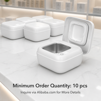 Nettoyeur ultrasonique pour appareils dentaires IPX5 résistant à l'eau, 18W, sans fil, pour prothèses dentaires et aligneurs transparents