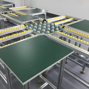Industrial Electronic Assembly Line Aluminium Profile Workbench For Workshop