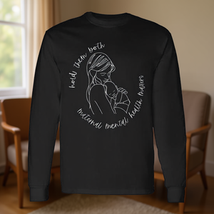 T-shirt à manches longues « Hold Them Both Maternal Mental Health Matters » - Product Image 3