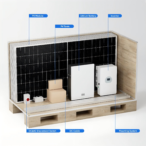 Best-seller Système d'énergie solaire 15KW 10KW 5KW <span class=keywords><strong>3KW</strong></span> relié au réseau pour usage résidentiel - Product Image 3