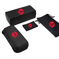 Étui à lunettes personnalisé avec logo, échantillon gratuit, avec pochette en tissu