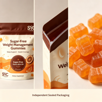 Gummies SYC BIO sans sucre pour adultes, gestion du poids, 60 unités, mélatonine, L-théanine, soutien du sommeil, bien-être nocturne, santé quotidienne