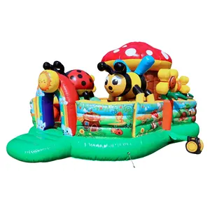 ปราสาทธีมเต่าทอง ผึ้ง และเห็ด พร้อมสระลูกบอล สนามเด็กเล่นเป่าลมสวนมหัศจรร<span class=keywords><strong>ย</strong></span>์สำหรับเด็ก - Product Image 2