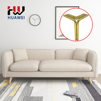 Großhandel Metall Eisen Dreieck Form Couch Beine Stuhl Fuß schrank Füße Sofa Bein für Möbel Hardware Zubehör