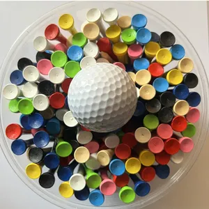 Oem Custom Bulk Bamboo Golf Tee Tee De Golfe De Madeira Multi-Color Com Embalagem Personalizada