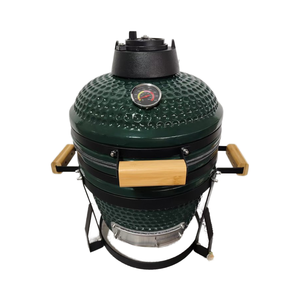 KIMSTONE <strong>Best</strong> Seller 13-Inch Ceramic Kamado Smoker Modern Design with Trolley for Garden BBQ <strong>Grilling</strong> High Quality - Product Image 4