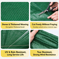 Filet pare-soleil vert en monofilament HDPE vierge à 100 % sur mesure pour serres agricoles
