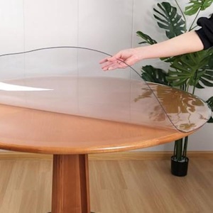 Tùy chỉnh kích thước Độ dày rõ ràng tấm <span class=keywords><strong>PVC</strong></span> CuộN <span class=keywords><strong>PVC</strong></span> Khăn trải bàn không thấm nước - Product Image 6