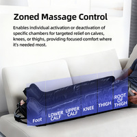 Bottes de compression thérapeutique favorisant le drainage lymphatique, récupération complète du corps, relaxation par pression d'air et circulation sportive