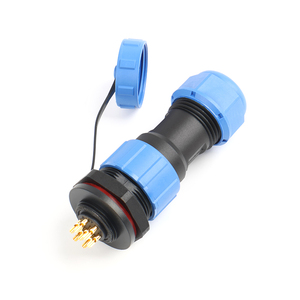 Connettore Automobilistico <span class=keywords><strong>SP17</strong></span> a 2/3/4/5/7/9 Pin, Spina Aviazione con Fissaggio Frontale, 5A 10A - Product Image 6