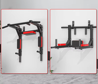 Équipement de fitness pliable mural pour intérieur, utilisation domestique, barres de traction simples et doubles avec installation par perforation