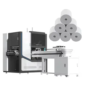 Machine de refendage et de rebobinage de rouleaux de papier d'étiquettes industrielles à grande vitesse Machine de refendage et de rebobinage automatique