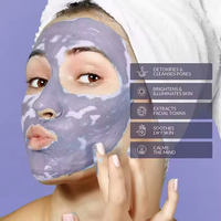 LIFITT Masker Tanah Liat Penghilang Komedo Perawatan Jerawat Pemutih Melembapkan Anti-Penuaan Blueberry