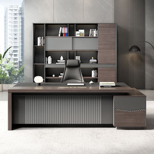 Lüks Modern L şekli yönetici ofis mobilyaları patron yöneticisi için yönetici masası ceo'su ofis President'S masası - Product Image 4