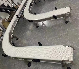 Hình khuyên dây nhựa lưới vành đai băng tải 90 độ hình chữ U POM cấp thực phẩm dây chuyền sản xuất nhựa chuỗi tấm băng tải - Product Image 3