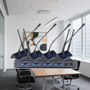 <span class=keywords><strong>ไม</strong></span>โครโฟนไร้สายปรับความถี่ได้1-4สำหรับการโฮสต์และประสิทธิภาพการทำงาน<span class=keywords><strong>ไม</strong></span>โครโฟนคอห่าน - Product Image 3