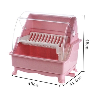 Moderno colorido barato cocina <span class=keywords><strong>de</strong></span> plástico plato <span class=keywords><strong>de</strong></span> secado <span class=keywords><strong>escurridor</strong></span> <span class=keywords><strong>de</strong></span> drenaje gabinete <span class=keywords><strong>de</strong></span> rack con cubierta - Product Image 3