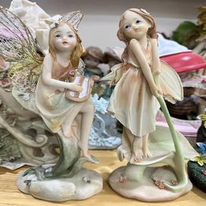 Statua di Fata in Resina per Decorazione Giardino, Angelo Fata Decorativo per Esterni, Statue da Giardino Autunnali, Regalo per Donne che Suonano il Pianoforte - Product Image 2