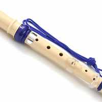 Adjustable 6/8 Hole Treble Flute Shape Long ABS Non-toxic Soprano Recorder Clarinet Home Decoration