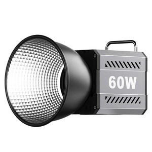 Lampe <span class=keywords><strong>vidéo</strong></span> LED rechargeable 60W avec couvercle réflecteur, <span class=keywords><strong>flash</strong></span> stroboscopique portable 2700k-7500k, éclairage photographique COB pour appareil photo, CRI>90 - Product Image 1