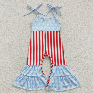 Combinaisons à pattes d'éléphant pour filles, bébés filles, 4 juillet - Product Image 2