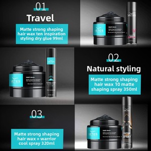 Cire coiffante pour homme Vetis Fresh, tenue forte, fini mat, longue durée, parfum frais, volume naturel - Product Image 4