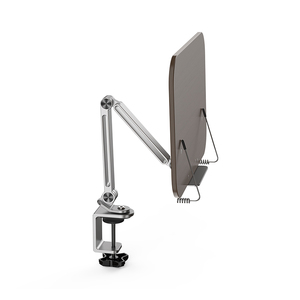 Boneruy HR06 legno <span class=keywords><strong>di</strong></span> noce <span class=keywords><strong>di</strong></span> alluminio porta libri 360 ruotare a braccio lungo regolabile in altezza lettura <span class=keywords><strong>libro</strong></span> reggilibri per scrivania - Product Image 4