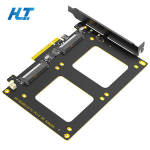 U.<span class=keywords><strong>2</strong></span>คู่ SSD PCIe X8อะแดปเตอร์4.0สำหรับเดสก์ท็อปเซิร์ฟเวอร์รองรับ<span class=keywords><strong>2</strong></span> U.<span class=keywords><strong>2</strong></span> SFF-8639 HDD Soft RAID ต้องมีการแยก PCI-E สนับสนุนสต็อก - Product Image 1