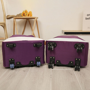 <span class=keywords><strong>Valise</strong></span> de voyage à roulettes en tissu Oxford imperméable, grande capacité, design classique, pour rangement quotidien, école et garde-robe - Product Image 3
