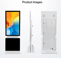 Écran publicitaire tactile rotatif 4K à orientation réglable, sur pied, LCD, pour usage commercial extérieur, rétroéclairage Mini-LED