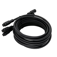 Câble d'extension mâle-femelle IP67, câble moulé en plastique, connecteur étanche M12 8 broches aviation, câble circulaire GX12 5 broches