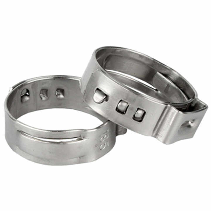 MISPIRE 25-Pack Single Ear Hose Clamps, 304 Stainless Steel, 31.4-34.6mm Stepless Clamps For Automotive & Plumbing - View #3