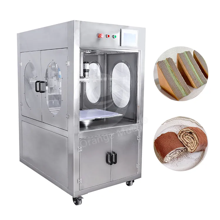 Automatic Ultrasonic Round Cheese Cake Food Cutting Cutter Machine