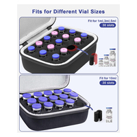 Étui de protection pour flacons d'insuline à 15 compartiments, sac organisateur portable pour flacons d'insuline, étui de transport pour flacons d'insuline de 1 ml, 3 ml, 5 ml et 10 ml