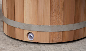 ساونا خشبية الرجال في الهواء الطلق الباردة يغرق بركة و مبرد حوض مجموعة الجليد برميل حمام دلو للثلج حوض - Product Image 4