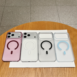 เคสโทรศัพท์แบบไร้ขอบ วัสดุ PC ใหม่ ผิวด้าน รองรับการชาร์จไร้สายแบบแม่เหล็ก สำหรับ iPhone 18 Pro Max 13 14 15 16 17  แบบแข็ง - Product Image 1