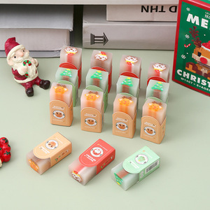 Borrador con forma de sándwich navideño, mini regalo para niños, material escolar - Product Image 1