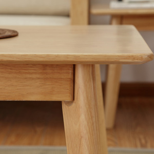 Nordic Minimalist Solid Wood <b>Coffee</b> <b>Table</b> Rectangular Natural Color Modern Living Room Furniture - Product Image 2