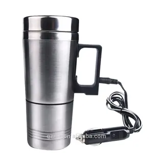 Bollitore Elettrico Portatile da Auto 12V 24V 300ml in Acciaio Inox, Tazza Riscaldante Rapida per Acqua, Tè, Caffè, Latte - Product Image 1