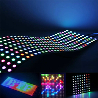 Panneau matriciel WS2812B 8*8 16*16 8*32, écran de pixels LED numérique programmable et adressable individuellement + Kit de contrôleur matriciel SP802E