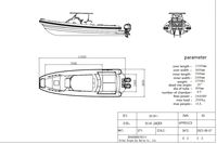 Bateau pneumatique à double coque en aluminium certifié Hypalon ORCA RHIB 860 CE