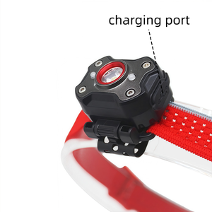 200 lumen nhỏ nhỏ Mỏng đèn pha ánh sáng chính + Cảnh báo ánh sáng màu đỏ 180 ° có thể điều chỉnh Vai đèn và clip ánh sáng cho cắm trại nhà - Product Image 4