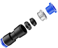 Raccord en T à insertion rapide YQY pour carton, adaptateur de connexion trachéale, raccord de tuyau tubulaire, garantie 1 an