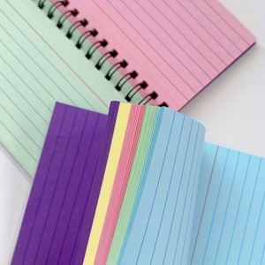 Colorful Spiral A3 Leather Address <b>Book</b> Tear-off Simple Portable Student Diary - Product Image 2