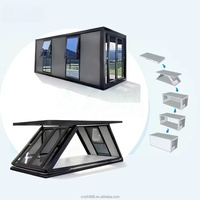 Maison conteneur pliable préfabriquée en kit de type Z, moderne, pour atelier, dortoir, bureau, hôtel, extérieur, avec panneaux sandwich, vente en gros